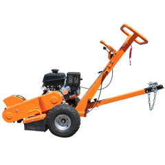 Power King 14HP Stump Grinder w/ Electric Start, Hour Meter, Green Teeth Compatible Wheel PK0803-EH