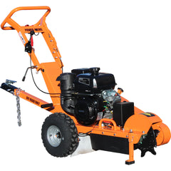 Power King 14HP Stump Grinder w/ Electric Start, Hour Meter, Green Teeth Compatible Wheel PK0803-EH