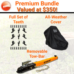 Power King Self Propelled 14HP Stump Grinder w/ Extra Teeth, Tow Bar, & Electric Start PK0803-SP