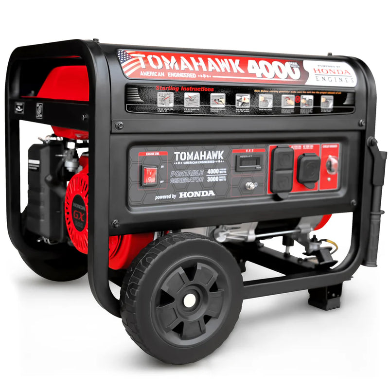 Tomahawk 4000 Watt Honda Portable Generator TG4000H