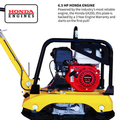 Tomahawk 6.5 HP Honda Reverse Hydraulic Plate Compactor TPC175H