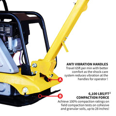 Tomahawk 6.5 HP Honda Reverse Hydraulic Plate Compactor TPC175H