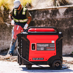 Tomahawk 10,500 Watt Inverter Generator Electric Start Super Quiet Portable Gas Power TG9000i
