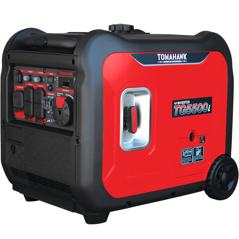 Tomahawk 5500 Watt Inverter Generator Super Quiet Portable Gas Power TG5500i