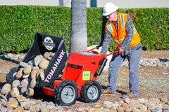 Tomahawk 30" Concrete Power Buggy Electric Battery Mini Dumper with 6 ft³ Poly Bucket 660-lb. Bucket Capacity BUGGY300e